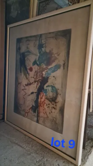 Lote 9 - Láminas de arte abstracto