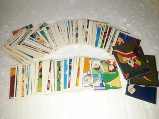 Lote cromos adesibo Oliver y Benji