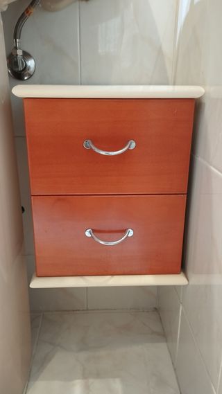 Mueble de baño con cajoneras, todo el conjunto