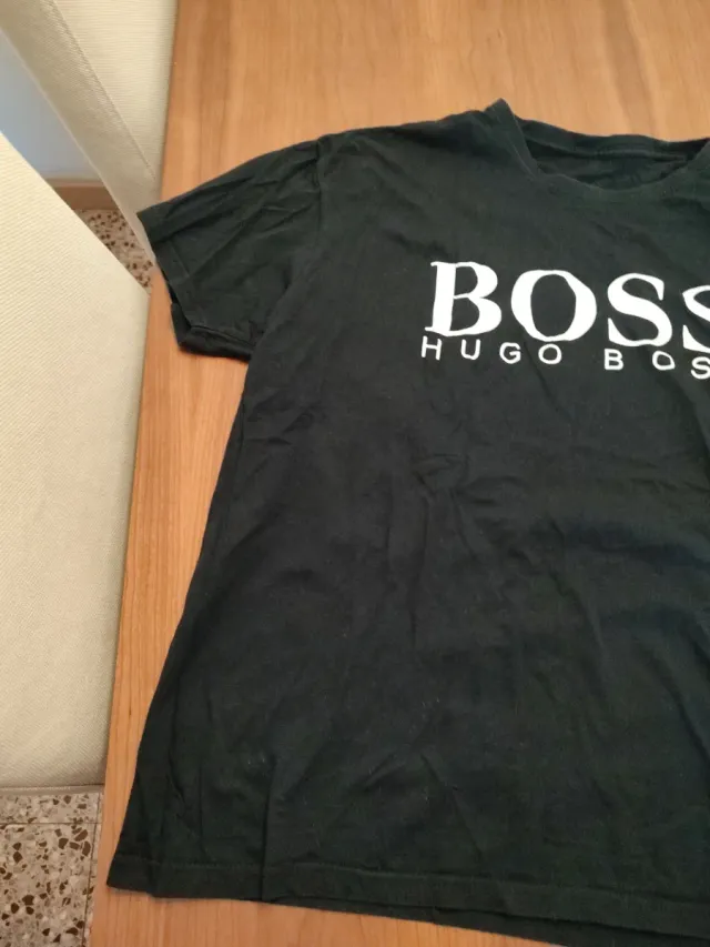 Camiseta BOSS manga corta negra