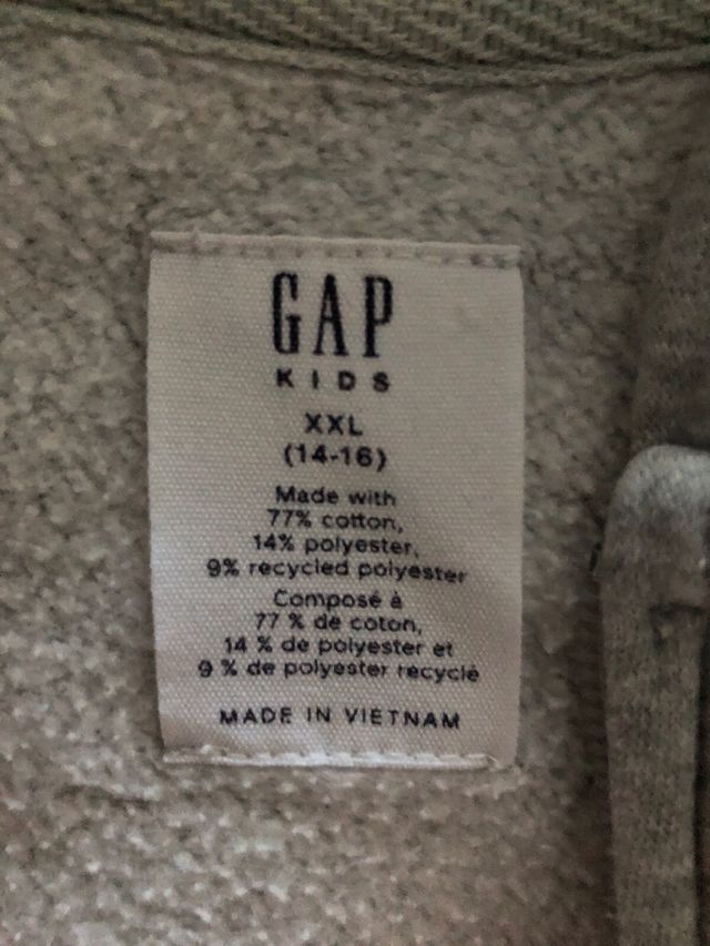 Sudadera Gap Gris y Rosa Cremallera