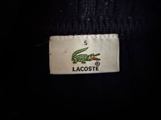 Jersey Lacoste cuello alto azul