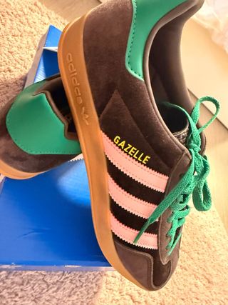 Adidas Gazelle Indoor Marrones y Verdes