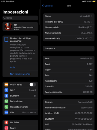 iPad Pro 9,7 250GB WiFi/4G (2017) + Cable