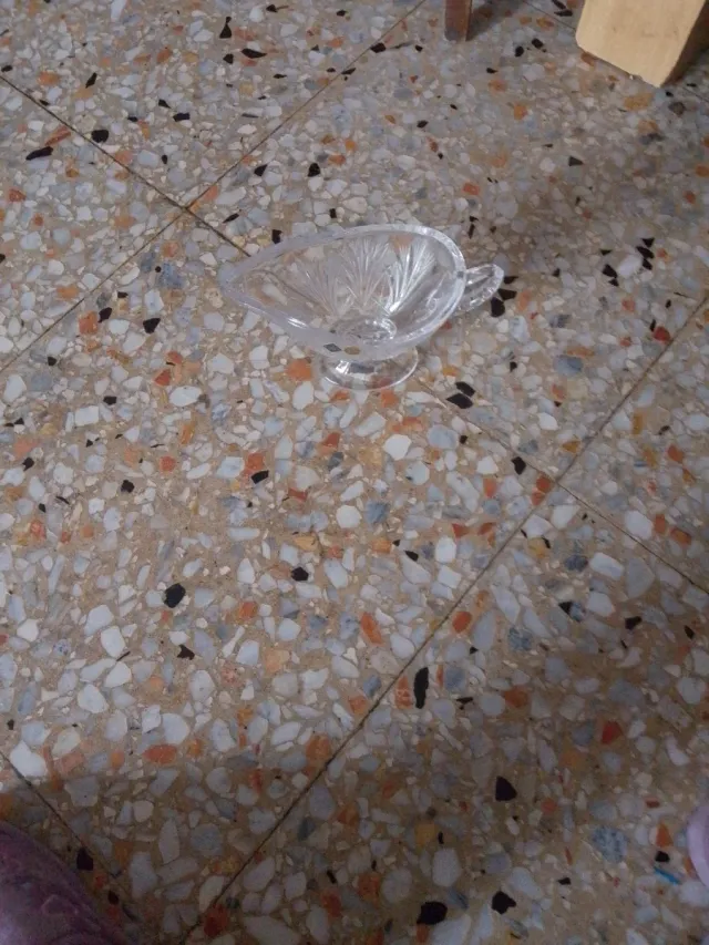 Azucarero de cristal tallado