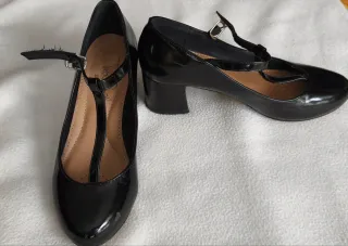 Zapatos charol negros mujer T.37