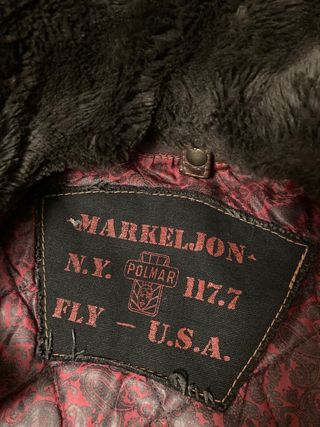 Giubbotto in pelle vintage marrone