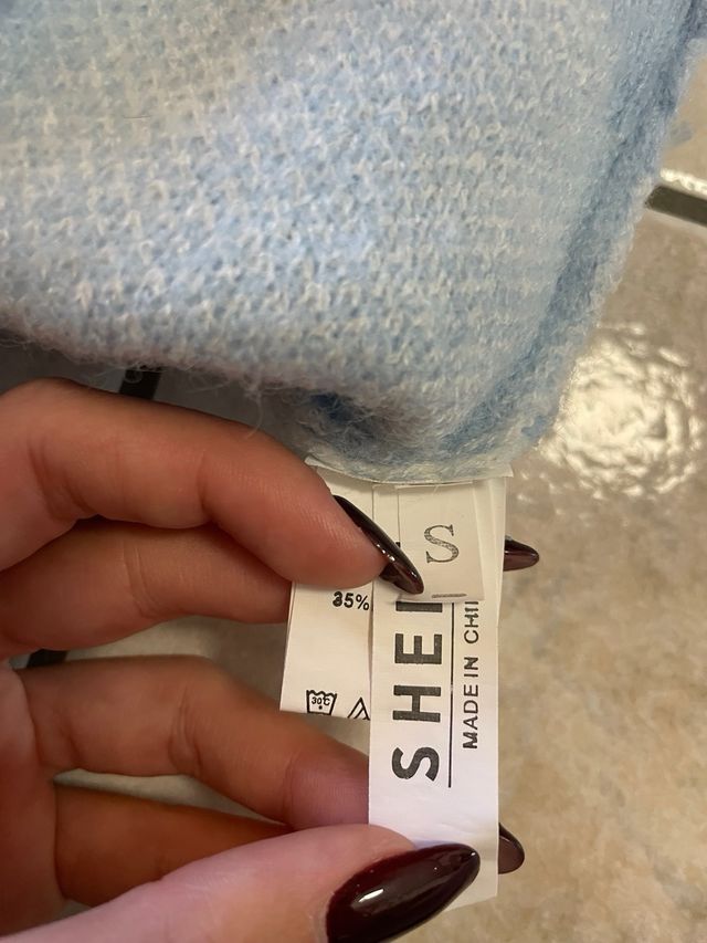 Maglione SHEIN azzurro e bianco