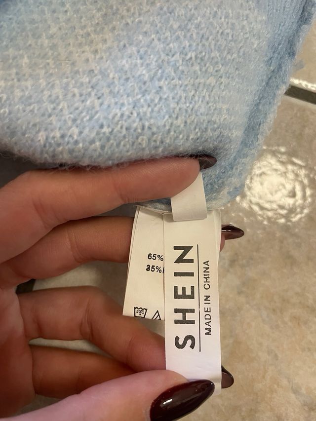 Maglione SHEIN azzurro e bianco