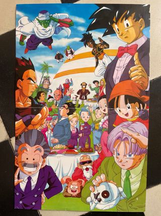 Neko revista manga anime Dragon Ball poster x2