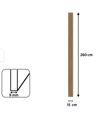 Paneles PVC Decorativos 3D V-Line