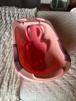 Bañera bebé rosa