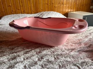 Bañera bebé rosa