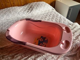 Bañera bebé rosa