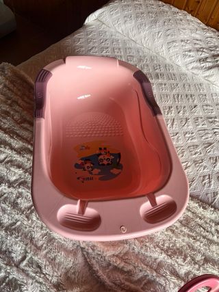 Bañera bebé rosa