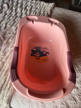 Bañera bebé rosa