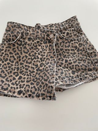 Falda Zara Estampado Leopardo