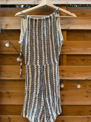 Mono corto rayas blanco y negro