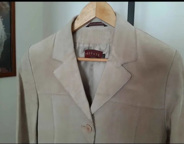 Soprabito donna in pelle scamosciata