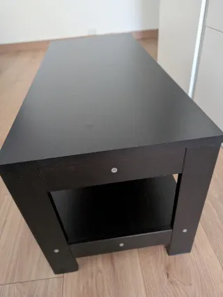 Mesa de centro de madera negra