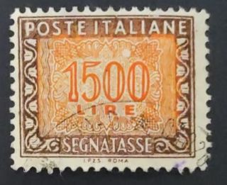 Segnatasse Lire 1500 Poste Italiane
