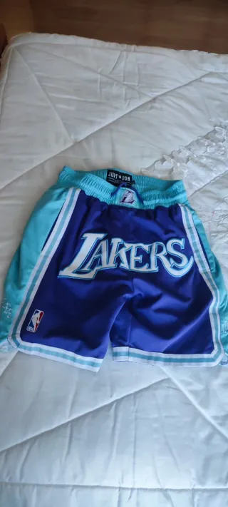 Pantalón corto Lakers Morado y Azul