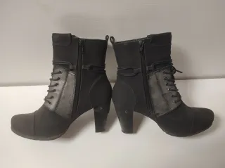 Stivaletti donna n.39 nero/grigio