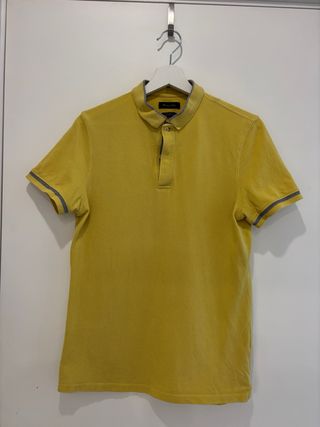 Polo Massimo Dutti Amarillo Manga Corta