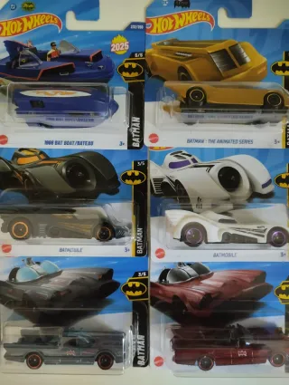 BATMAN.Lote 13 coches Hot Wheels Batman