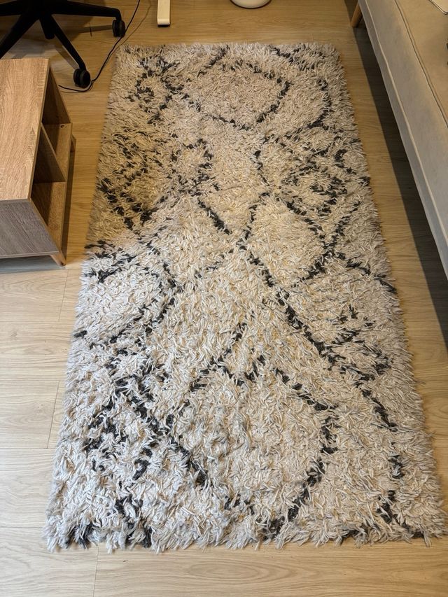 Tappeto per parrucchiere lungo Crema-Anthrazit