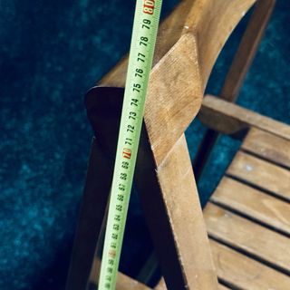 Silla plegable de madera