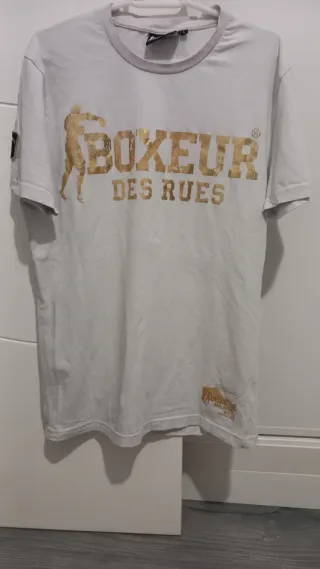 Camiseta Boxeur Des Rues Dorada Blanca