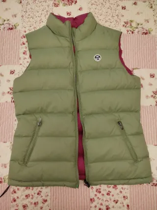 Gilet North Sails Donna Tg. M Verde/Fucsia