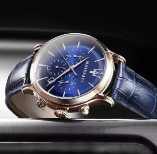 Reloj Maserati Azul y Dorado