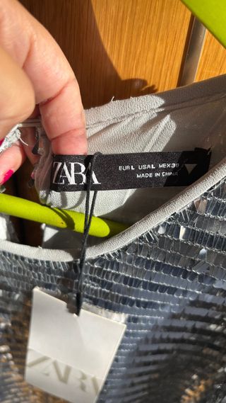 Vestido Zara lentejuelas 