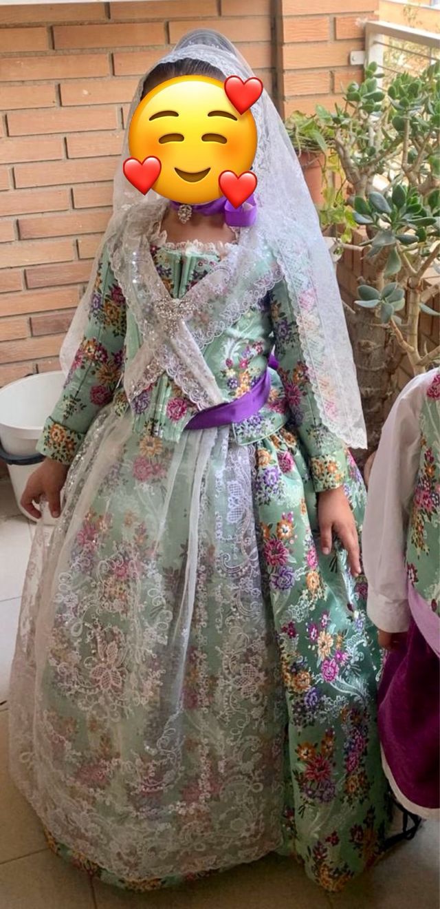 Traje de Fallera Niña 4-7 Años