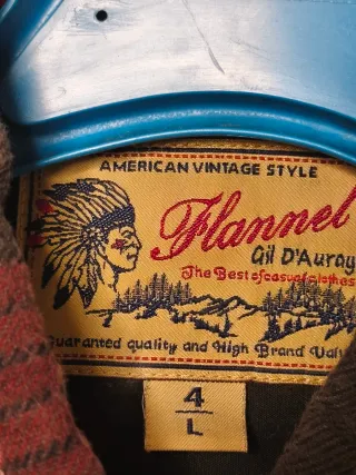 Camisa de franela cuadros rojo y gris 