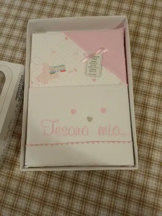 Coordinato Culla Tesoro mio... 100% Cotone