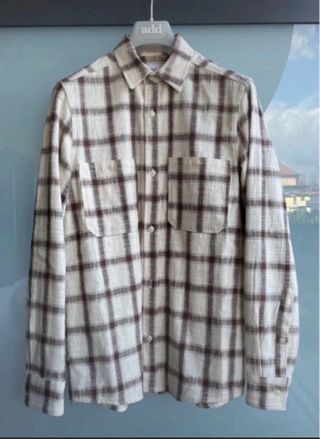 Camicia ZARA quadri beige/marrone