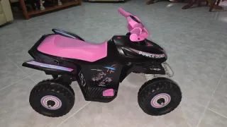 Quad eléctrico infantil Power Quad rosa