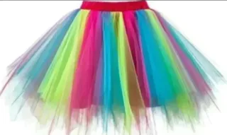 Falda Tutú Tul Colores Talla L-XL