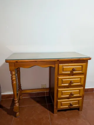 Escritorio madera maciza SIN cristal