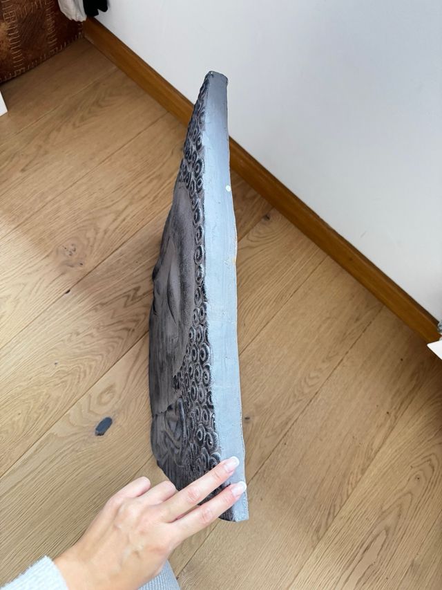 Cuadro Buda Relieve Piedra Gris