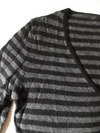 Jersey Massimo Dutti rayas gris y negro