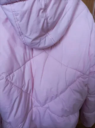 Cazadora rosa acolchada mujer