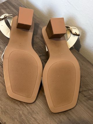 Sandalias Mango Talla 38 Blancas