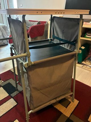 Mesa de camping plegable Decathlon