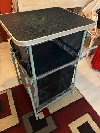 Mesa de camping plegable Decathlon