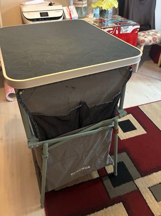 Mesa de camping plegable Decathlon