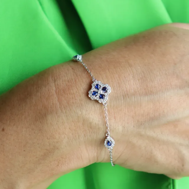 Pulsera Plata de Ley con circonitas